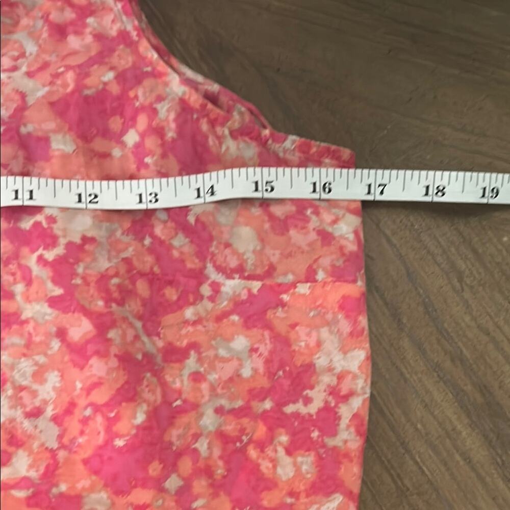 Ann Taylor Sleeveless Silk & Cotton Floral Top  size 4 preppy summer coastal - Picture 4 of 4